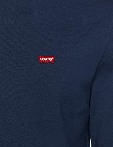 Levi's Original Hm tee Camiseta, LS Cotton + Patch Dress Blues, M para Hombre