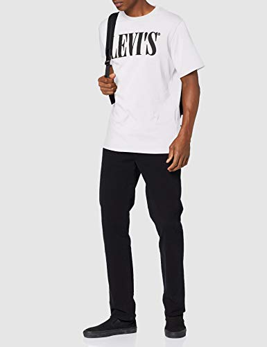 Levi's Relaxed Graphic tee Camiseta, White (90's Serif Logo White 0026), X-Large para Hombre