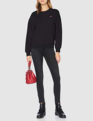 Levi's Standard Crew Sudadera, Caviar, XXS para Mujer