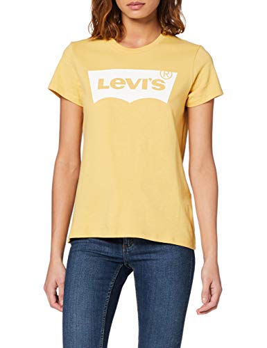 Levi's The Perfect Tee, Camiseta, Mujer, Amarillo (Brw T2 Ochre 0778), XS Levi's The Perfect Tee, Camiseta, Mujer, Amarillo (Brw T2 Ochre 0778), XS