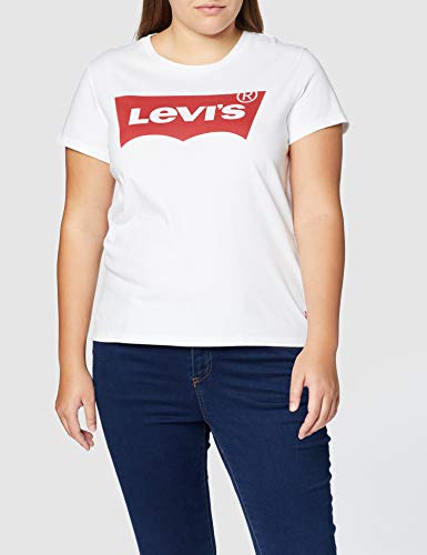 Levi's The Perfect Tee, Camiseta, Mujer, Blanco (Batwing White Graphic 53), XL