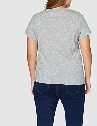 Levi's The Perfect Tee, Camiseta para Mujer, Gris (Better Batwing Smokestack Smokestack Htr 263), Medium