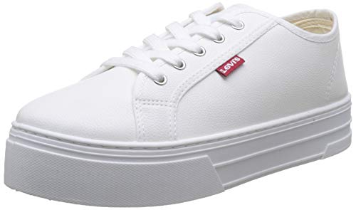 Levi's Tijuana, Zapatillas para Mujer, Blanco (Sneakers 51), 37 EU