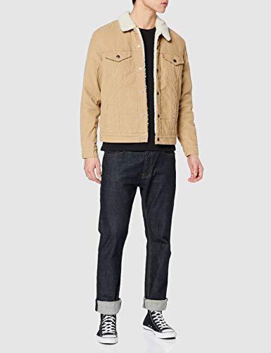 Levi's Type 3 Sherpa Trucker Chaqueta, True Chino Cord Better, XL para Hombre