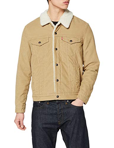 Levi's Type 3 Sherpa Trucker Chaqueta, True Chino Cord Better, XL para Hombre