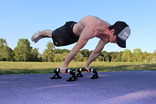 LexaBarras – Paraletas medianas – Push Up Fitness – Asas de bombas, barras paralelas para gimnasio, barras paralelas ideales para Calisthenics y Street Workout