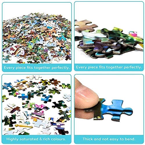 LFNSTXT Rompecabezas de Puente Romano de la Mezquita y Catedral de Córdoba de España para adultos y niños, 1000 piezas, juego de rompecabezas de madera para regalos recuerdos especiales de viaje