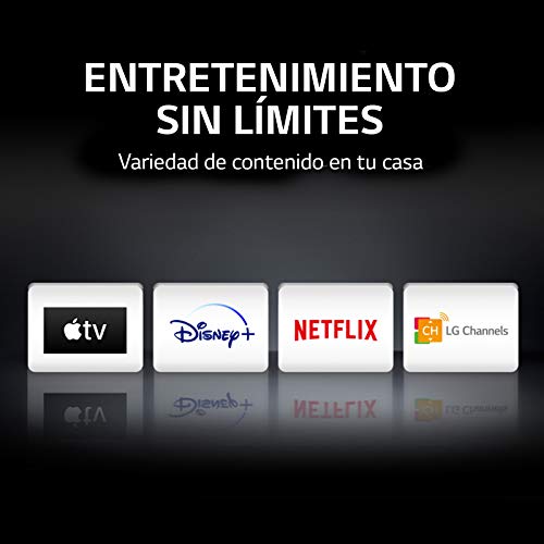 LG 50UN70006LA - Smart TV 4K UHD 126 cm (50") con Procesador Quad Core 4K, webOS, Netflix, Disney+, Apple TV, Baja latencia, HDMI x 3, USB x 2, LAN RJ45, Salida Óptica