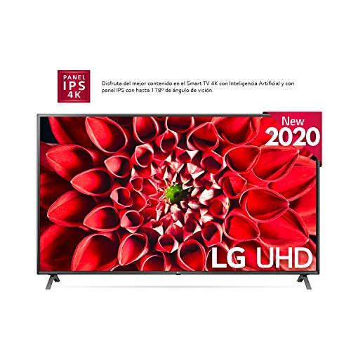 LG 75UN85006LA - Smart TV 4K UHD 189 cm (75") con Inteligencia Artificial, Procesador Inteligente α7 Gen3, Deep Learning, 100% HDR, Dolby Vision/ATMOS, Compatible con Alexa