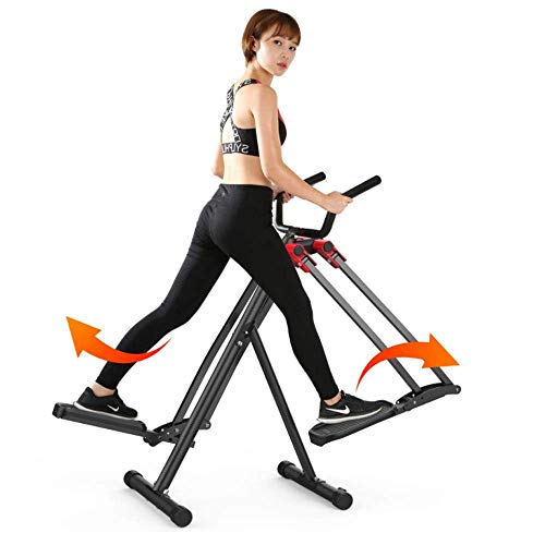 LHQ-HQ avanzada Ejercicio de bicicletas entrenador físico Bicicleta elíptica, la bicicleta estática, vertical y horizontal de movimiento de balanceo de ejercicio ideal for Cardio Trainer (Color: Negro