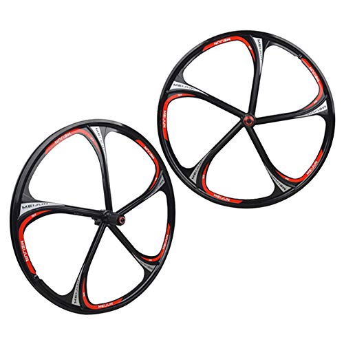 LHWCG Juego de Ruedas de 26"para Bicicletas de montaña Palin con Ruedas de una Pieza de aleación de magnesio para Ruedas de 7-11,Black LHWCG Juego de Ruedas de 26"para Bicicletas de montaña Palin con Ruedas de una Pieza de aleación de magnesio para Ruedas de 7-11,Black