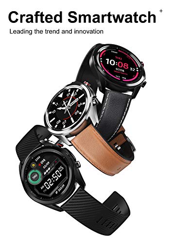 LHWQAN Reloj Deportivo al Aire Libre, Monitor de Ritmo cardíaco Bluetooth, posicionamiento móvil, Entretenimiento Social, Control Remoto Selfie, Seguimiento/Alarma, 130W Vinyl