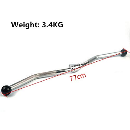LHXFAN Accesorios para tracción máquinas de Cable de Gimnasio,Máquinas De Fitness Gimnasio,Triceps Cuerda,Mango de Remo Paralelo en V,Barra Recta giratoria - W Tipo Barra de tensión-77cm LHXFAN Accesorios para tracción máquinas de Cable de Gimnasio,Máquinas De Fitness Gimnasio,Triceps Cuerda,Mango de Remo Paralelo en V,Barra Recta giratoria - W Tipo Barra de tensión-77cm