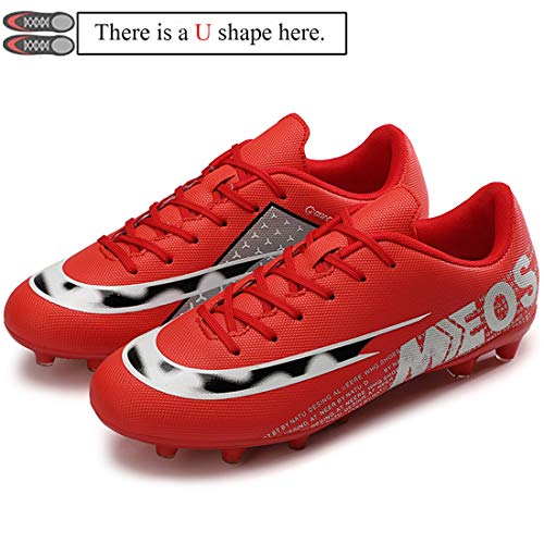 LIANNAO Zapatos de Fútbol Hombre Spike Aire Libre Profesionales Atletismo Training Botas de Fútbol Ligero Tacos Futbol Zapatos de Deporte 35-45EU