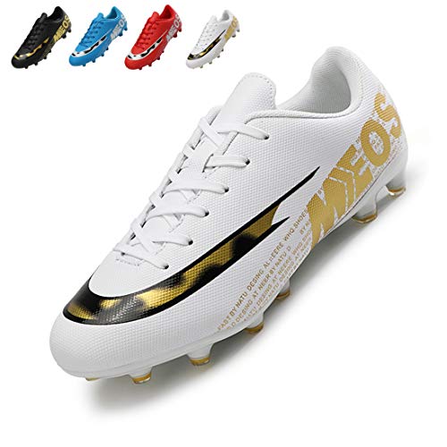 LIANNAO Zapatos de Fútbol Hombre Spike Aire Libre Profesionales Atletismo Training Botas de Fútbol Ligero Tacos Futbol Zapatos de Deporte 35-45EU