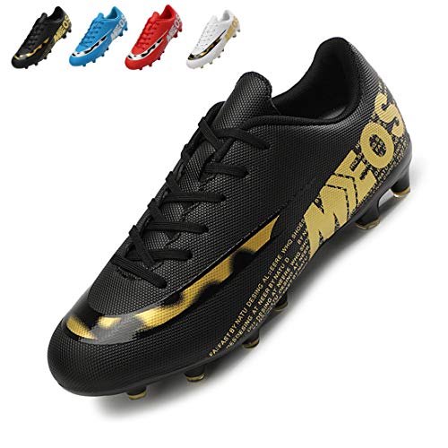 LIANNAO Zapatos de Fútbol Hombre Spike Aire Libre Profesionales Atletismo Training Botas de Fútbol Ligero Tacos Futbol Zapatos de Deporte 35-45EU