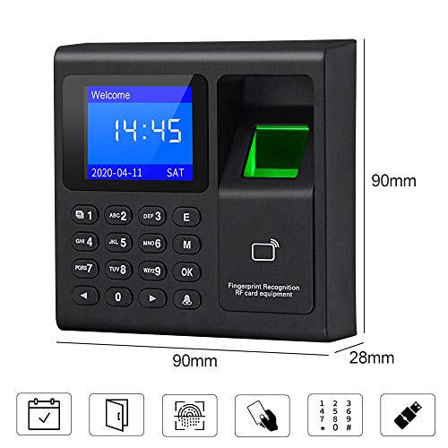 LIBO Huella digital biométrica inteligente Tiempo de asistencia Máquina Registrador de reloj de tiempo Dispositivo de registro de empleados Teclado de control de acceso con llaveros RFID LIBO Huella digital biométrica inteligente Tiempo de asistencia Máquina Registrador de reloj de tiempo Dispositivo de registro de empleados Teclado de control de acceso con llaveros RFID