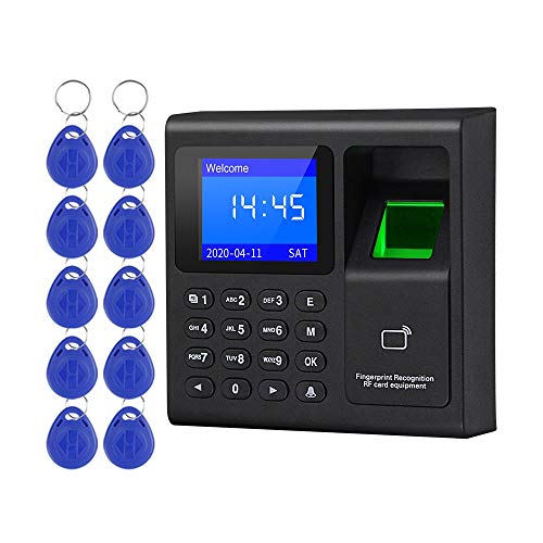 LIBO Huella digital biométrica inteligente Tiempo de asistencia Máquina Registrador de reloj de tiempo Dispositivo de registro de empleados Teclado de control de acceso con llaveros RFID LIBO Huella digital biométrica inteligente Tiempo de asistencia Máquina Registrador de reloj de tiempo Dispositivo de registro de empleados Teclado de control de acceso con llaveros RFID