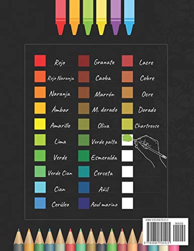 LIBRO PARA COLOREAR PARA ADULTOS: PERROS Y CACHORROS | INCLUYE PALETAS O TABLAS DE COLORES (HASTA 300 REGISTROS DE COLORES) | TERAPIA ANTIESTRES | ... CONCENTRACIÓN | REGALO CREATIVO Y ORIGINAL.