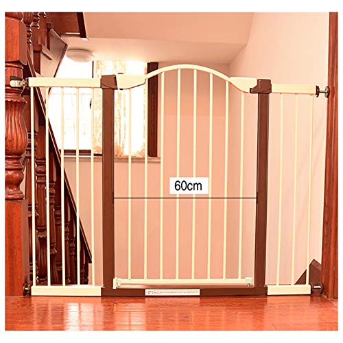 LICHUN Barrera De Seguridad Escalera Puerta for Niños Perros Ajuste De Presión Auto Cerrado Parada De 90 ° Interior Proteccion Peligro Aislamiento, Marrón (Color : H74cm, Size : W 142-150cm) LICHUN Barrera De Seguridad Escalera Puerta for Niños Perros Ajuste De Presión Auto Cerrado Parada De 90 ° Interior Proteccion Peligro Aislamiento, Marrón (Color : H74cm, Size : W 142-150cm)