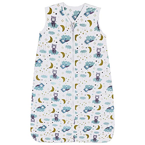 Licitn Saco de Dormir para Bebé - 2.5 TOG Saco de Dormir de Algodón Unisex para Bebés,Longitud Ajustable para Bebé (Azul, 3-18 Meses(70-90cm)) Licitn Saco de Dormir para Bebé - 2.5 TOG Saco de Dormir de Algodón Unisex para Bebés,Longitud Ajustable para Bebé (Azul, 3-18 Meses(70-90cm))