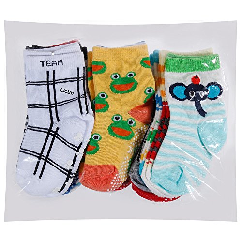 Lictin 14 Pares Antideslizante Calcetines Calcetines Calcetines de niño Talla 2-3 años de Edad los niños Surtidos Animal Print niños niñas Calcetines Color al Azar Lictin 14 Pares Antideslizante Calcetines Calcetines Calcetines de niño Talla 2-3 años de Edad los niños Surtidos Animal Print niños niñas Calcetines Color al Azar