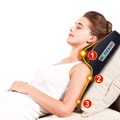 LIERSI 3 En 1 Almohada De Masaje Inicio Alquiler De Duel Uso Cuello Espalda Hombro Cintura Consejo De Masaje Portátil Mejor Regalo De Alivio del Dolor LIERSI 3 En 1 Almohada De Masaje Inicio Alquiler De Duel Uso Cuello Espalda Hombro Cintura Consejo De Masaje Portátil Mejor Regalo De Alivio del Dolor