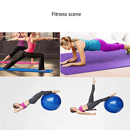 LieYuSport Essential Yoga Starter Set Kit 2pcs,a Extra Thick 183cm*61cm*1.0cm Yoga Mat, Pelota de Fitness de 55 cm,para Pilates y Otros Entrenamientos de Fitness,para Todos los Niveles,Blue