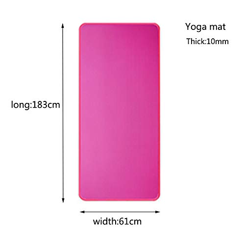 LieYuSport Essential Yoga Starter Set Kit,2pcs Includes 1x Yoga Mat 183cm*61cm*1.0cm,1x Pelota de Pilates 25CM,para Pilates y Otros Entrenamientos de Fitness,Pink
