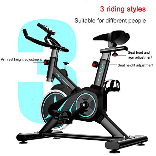 Life HS Ejercicio Bicicleta Interior Pedal Ejercitor, Bicicleta De Ejercicios De Resistencia Ajustable con Pantalla LED, Monitorear Ritmo Cardio Cardio Entrenamiento Super Mute para Casa Gimnasio