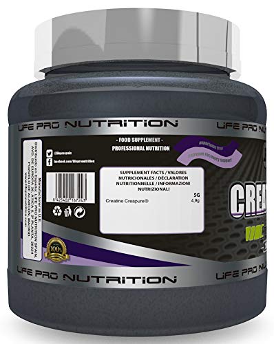 Life Pro Creatine Creapure 250g | Suplemento de Creatina en Polvo con 99.9% de Pureza para Deportistas, Aumenta Resistencia y Fuerza, Sabor Neutro Life Pro Creatine Creapure 250g | Suplemento de Creatina en Polvo con 99.9% de Pureza para Deportistas, Aumenta Resistencia y Fuerza, Sabor Neutro