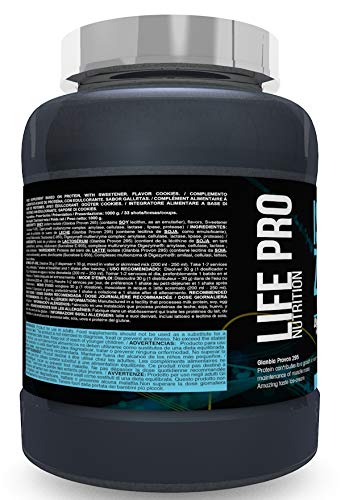 Life Pro Isolate Zero 1Kg | Suplemento Deportivo de Proteína de Suero Aislada, Suplemento Proteísnas para Mejora y Crecimiento del Sistema Muscular, Aumenta Resistencia, Sabor Cookies