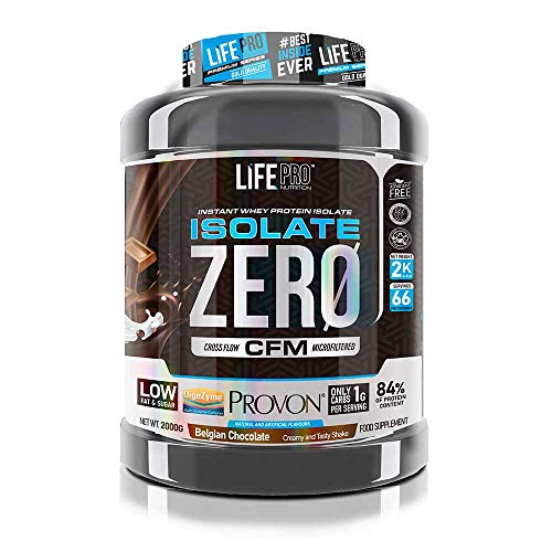 Life Pro Isolate Zero 2Kg | Suplemento Deportivo de Aislado de Proteína de Suero 87%, Mejora Rendimiento Físico y Recuperación, Sabor Belgian Chocolate Life Pro Isolate Zero 2Kg | Suplemento Deportivo de Aislado de Proteína de Suero 87%, Mejora Rendimiento Físico y Recuperación, Sabor Belgian Chocolate