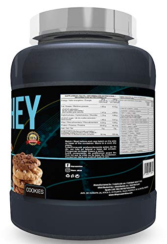 Life Pro Whey 1Kg | Suplemento Deportivo, 78% Proteína de Concentrado de Suero, Protege Tejidos, Anticatabolismo, Crecimiento Muscular y Facilita Períodos de Recuperación, Sabor Cookies