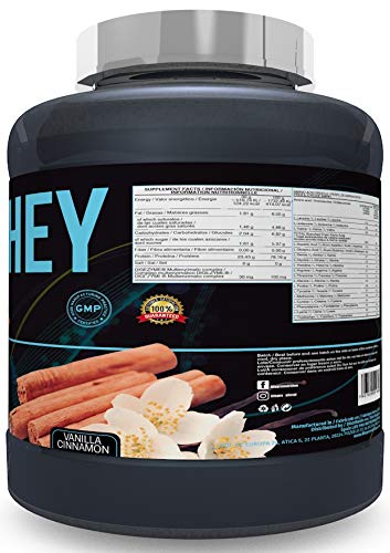 Life Pro Whey 2Kg | Suplemento Deportivo, 78% Proteína de Concentrado de Suero, Protege Tejidos, Anticatabolismo, Crecimiento Muscular y Facilita Períodos de Recuperación, Sabor Vainilla con Canela