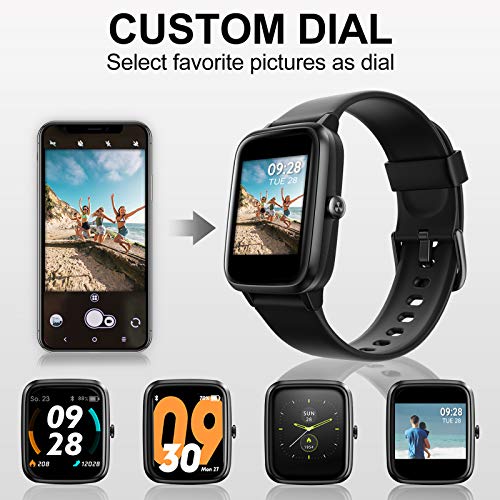 LIFEBEE Smartwatch, Reloj Inteligente Impermeable IP68 para Hombre Mujer, Pulsera Actividad Inteligente con Pulsómetros, Monitor de Sueño, Podómetro Reloj Deportivo para Android iOS