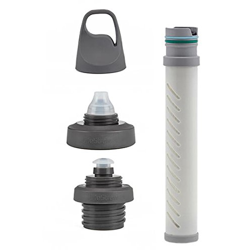 LifeStraw Kit adaptador universal para botellas de filtro de agua compatible con botellas selectas de Hydroflask, Camelbak, Kleen Kanteen, Nalgene y más, color blanco LifeStraw Kit adaptador universal para botellas de filtro de agua compatible con botellas selectas de Hydroflask, Camelbak, Kleen Kanteen, Nalgene y más, color blanco