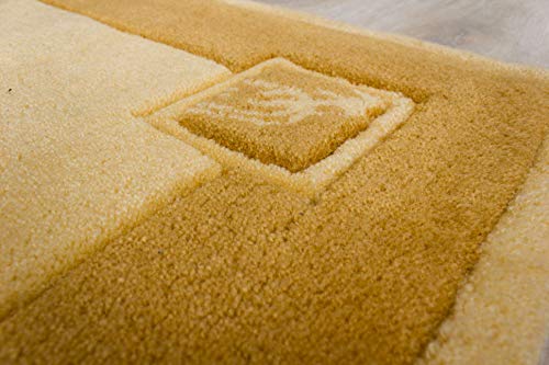 Lifetex.eu Teppiche Lalee Poshti Malaga - Alfombra (60 x 90 cm, poliacrílico, diseño moderno, color beige Lifetex.eu Teppiche Lalee Poshti Malaga - Alfombra (60 x 90 cm, poliacrílico, diseño moderno, color beige