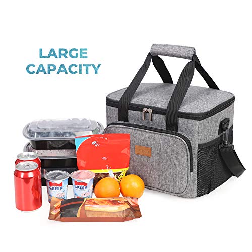 Lifewit Bolsa de Enfriamiento 15L,Bolsa Isotermica de Almuerzo Nevera para Alimentos Frutas Porta de Comida con Forro Plástico Aislamiento Térmico,Genial para Playa,Picnic,Camping,Barbacoa,Gris Lifewit Bolsa de Enfriamiento 15L,Bolsa Isotermica de Almuerzo Nevera para Alimentos Frutas Porta de Comida con Forro Plástico Aislamiento Térmico,Genial para Playa,Picnic,Camping,Barbacoa,Gris
