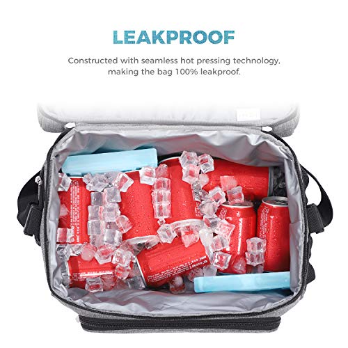 Lifewit Bolsa de Enfriamiento 15L,Bolsa Isotermica de Almuerzo Nevera para Alimentos Frutas Porta de Comida con Forro Plástico Aislamiento Térmico,Genial para Playa,Picnic,Camping,Barbacoa,Gris Lifewit Bolsa de Enfriamiento 15L,Bolsa Isotermica de Almuerzo Nevera para Alimentos Frutas Porta de Comida con Forro Plástico Aislamiento Térmico,Genial para Playa,Picnic,Camping,Barbacoa,Gris