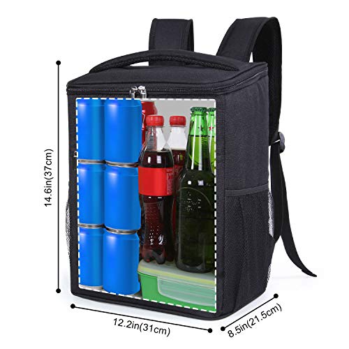 Lifewit Bolsa Térmica Porta Alimentos Bolsa de Compra Reutilizable Grande de Mochila Refrigeración Aislamiento Bolsa de Enfriamiento Grande con Correa, Negro Lifewit Bolsa Térmica Porta Alimentos Bolsa de Compra Reutilizable Grande de Mochila Refrigeración Aislamiento Bolsa de Enfriamiento Grande con Correa, Negro
