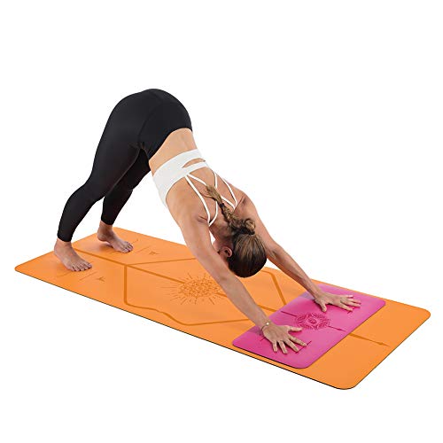 Liforme Yoga Pad - Esterilla de Yoga Antideslizante para Rodillas, Brazos y Codos - con Sistema Patentado De Alienación y Máximo Agarre - Colchoneta de Yoga Biodegradable y Eco-Friendly