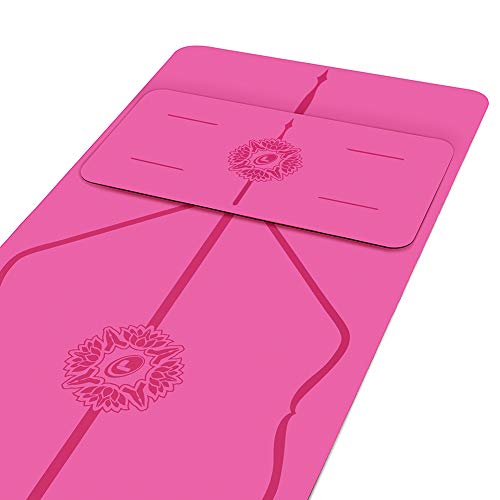 Liforme Yoga Pad - Esterilla de Yoga Antideslizante para Rodillas, Brazos y Codos - con Sistema Patentado De Alienación y Máximo Agarre - Colchoneta de Yoga Biodegradable y Eco-Friendly