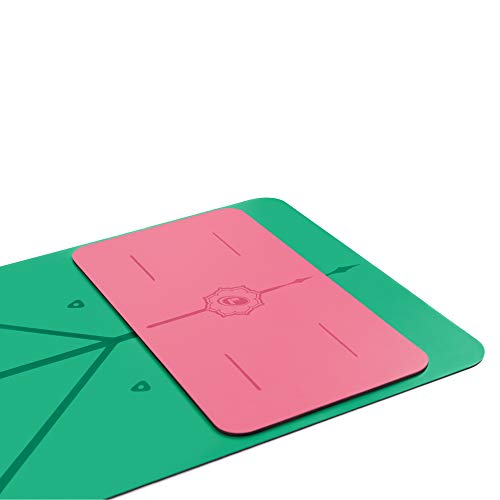 Liforme Yoga Pad - Esterilla de Yoga Antideslizante para Rodillas, Brazos y Codos - con Sistema Patentado De Alienación y Máximo Agarre - Colchoneta de Yoga Biodegradable y Eco-Friendly