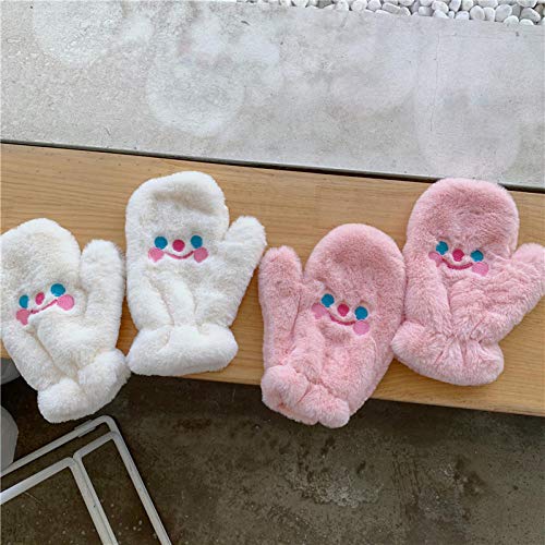 LIGEIAOGIAO Guantes de Felpa Guantes Invierno niña corazón Espesar cálido-Charlie Blanco_Talla única LIGEIAOGIAO Guantes de Felpa Guantes Invierno niña corazón Espesar cálido-Charlie Blanco_Talla única