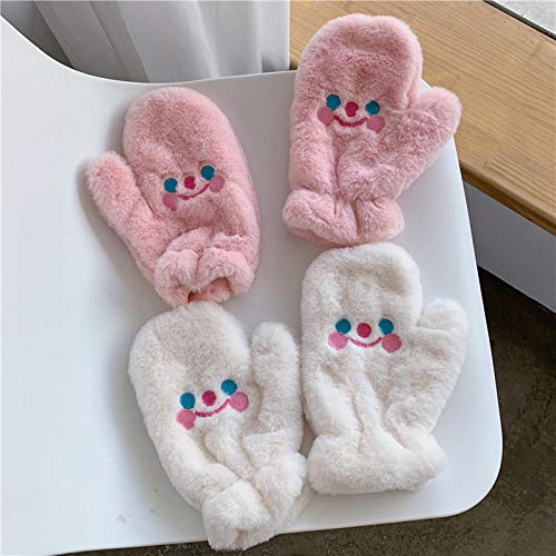 LIGEIAOGIAO Guantes de Felpa Guantes Invierno niña corazón Espesar cálido-Charlie Blanco_Talla única LIGEIAOGIAO Guantes de Felpa Guantes Invierno niña corazón Espesar cálido-Charlie Blanco_Talla única