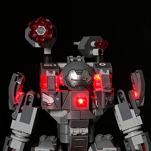 LIGHTAILING Conjunto de Luces (Super Heroes Depredador de Máquina de Guerra) Modelo de Construcción de Bloques - Kit de luz LED Compatible con Lego 76124 (NO Incluido en el Modelo)