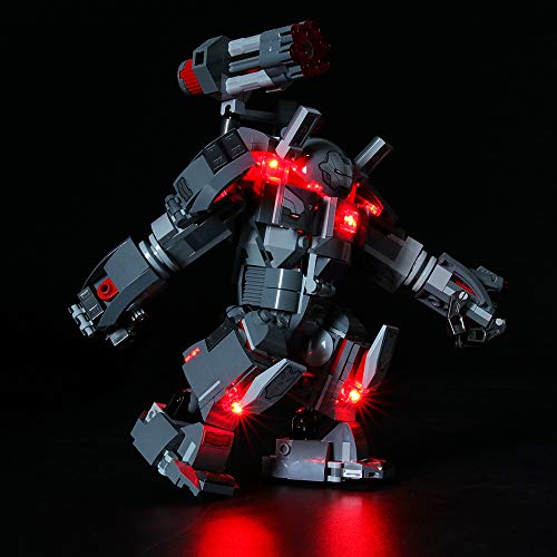 LIGHTAILING Conjunto de Luces (Super Heroes Depredador de Máquina de Guerra) Modelo de Construcción de Bloques - Kit de luz LED Compatible con Lego 76124 (NO Incluido en el Modelo)