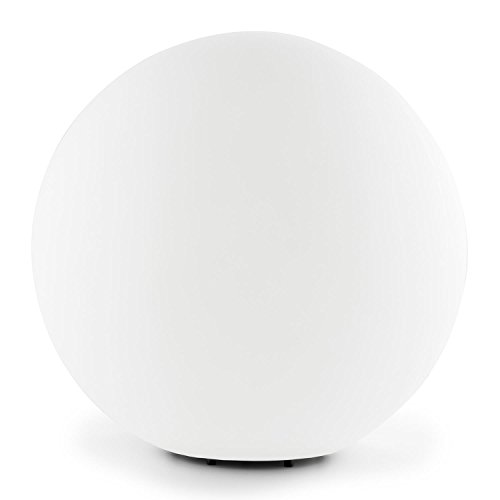 Lightcraft Shineball S-XL Juego de lámparas Esfera Decoracion Jardin Bola iluminacion Nocturna Exteriores (4 Unidades luz de Diferentes tamaños, Incluye fijacionees para el Suelo, Blanco)