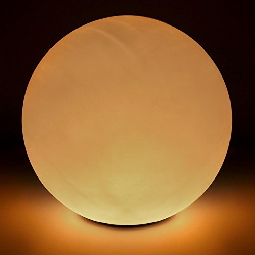 Lightcraft Shineball S-XL Juego de lámparas Esfera Decoracion Jardin Bola iluminacion Nocturna Exteriores (4 Unidades luz de Diferentes tamaños, Incluye fijacionees para el Suelo, Blanco)